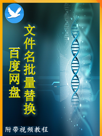 【视频教程带演示】百度网盘文件名【批量替换修改】工具使用介绍与演示-拒绝套路