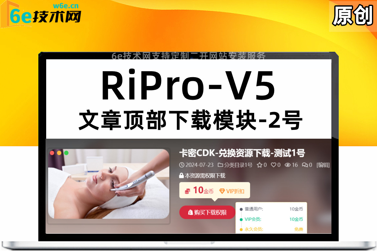 RiPro-V5-【文章顶部下载模块】-全新样式-宽屏显示-自适应PC+手机端-非插件-陌佑网旗下-官网